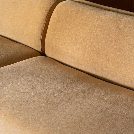 Naomi Golden Yellow 2 Piece Concave Modular Sectional - Ornate Home