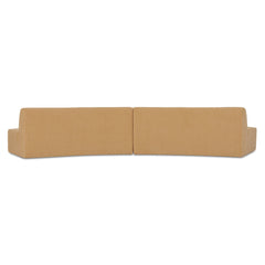Naomi Golden Yellow 2 Piece Convex Modular Sectional - Ornate Home