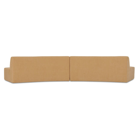 Naomi Golden Yellow 2 Piece Convex Modular Sectional - Ornate Home