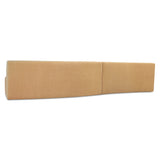 Naomi Golden Yellow 2 Piece Wave Modular Sectional - Ornate Home