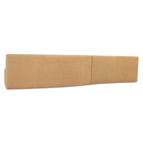 Naomi Golden Yellow 2 Piece Wave Modular Sectional - Ornate Home