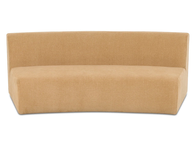 Naomi Golden Yellow Concave Sofa - Ornate Home