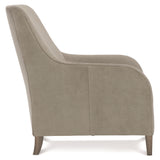 Naomi Grey Leather Chair - Ornate Home