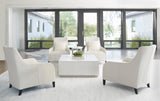 Naomi White/Cream Fabric Chair - Ornate Home