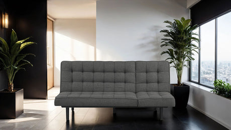 Napervill Dark Gray Futon Sofa - Ornate Home