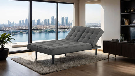 Napervill Dark Gray Futon Sofa - Ornate Home