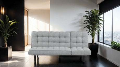 Napervill Light Gray Futon Sofa - Ornate Home