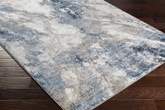 Napierville Blue Marble Rug - Ornate Home