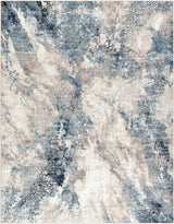 Napierville Blue Marble Rug - Ornate Home