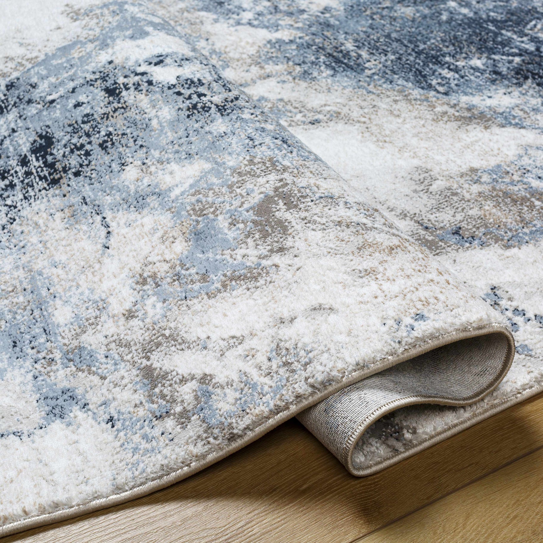 Napierville Blue Marble Rug - Ornate Home