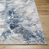 Napierville Blue Marble Rug - Ornate Home