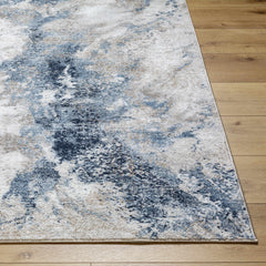 Napierville Blue Marble Rug - Ornate Home