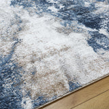 Napierville Blue Marble Rug - Ornate Home