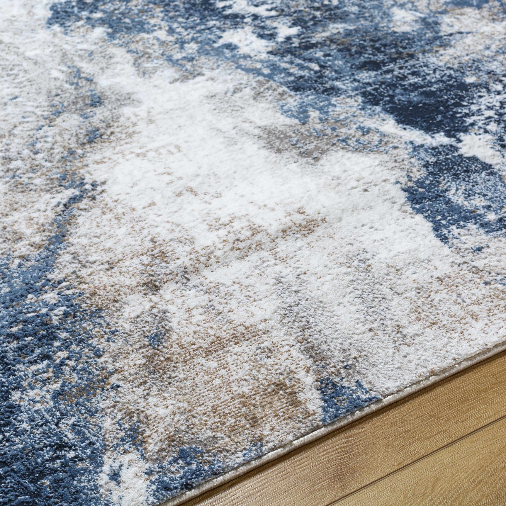 Napierville Blue Marble Rug - Ornate Home