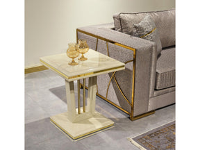 Napoli Cream End Table - Ornate Home
