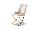 Napoli Taupe/Cream Dining Room Set (Consol With Mirror & Dining Table & 6 Dining Chair)