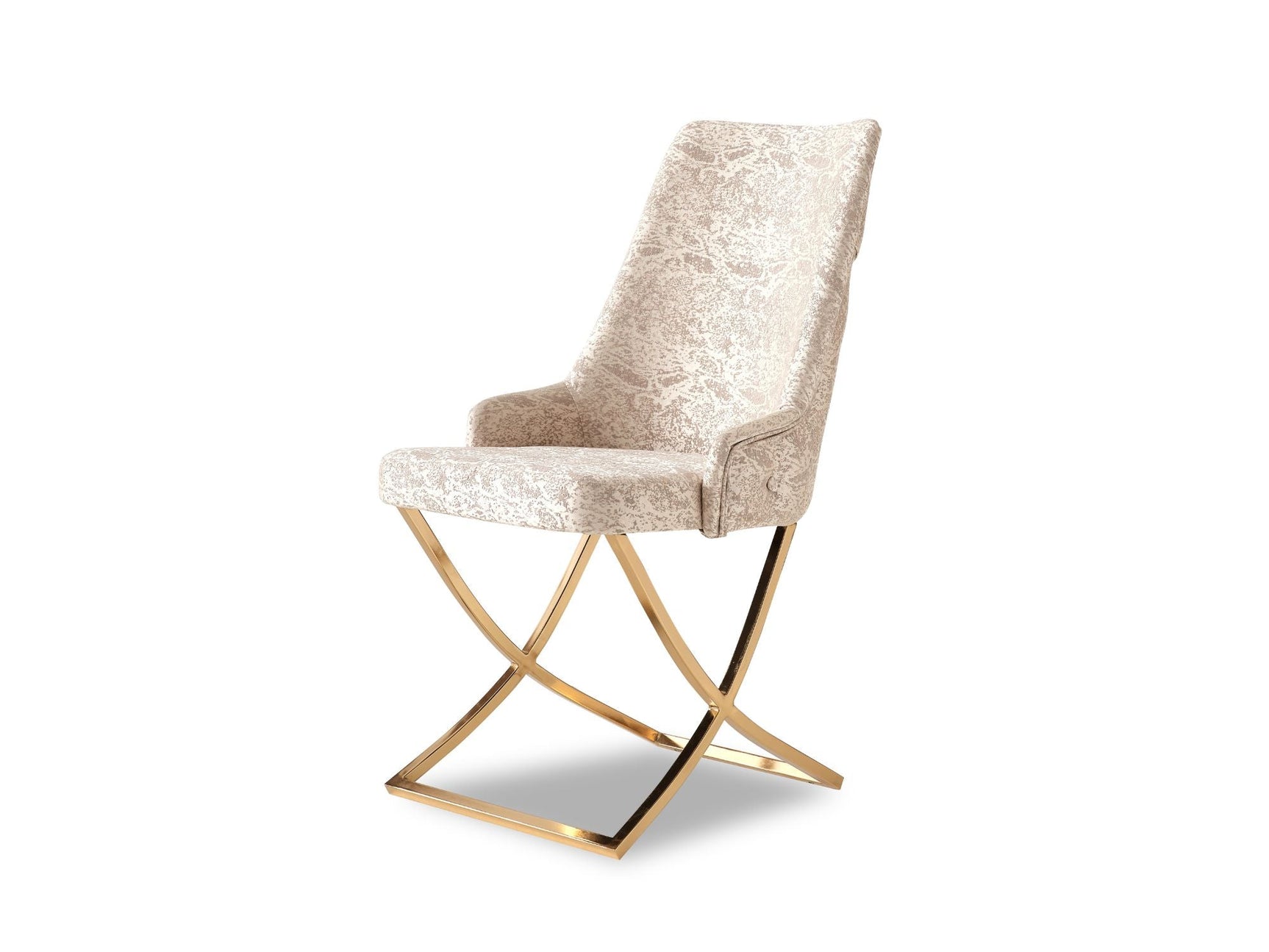 Napoli Taupe/Cream Dining Room Set (Consol With Mirror & Dining Table & 6 Dining Chair)