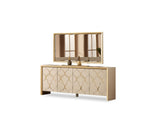 Napoli Taupe/Cream Consol With Mirror