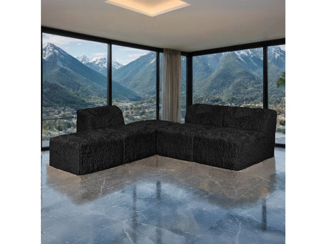 Nappi Black L-Sectional A - Ornate Home