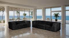 Nappi Black Loveseat - Ornate Home