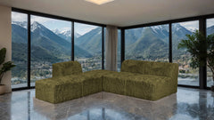 Nappi Olive Green L-Sectional A - Ornate Home