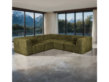 Nappi Olive Green L-Sectional C - Ornate Home