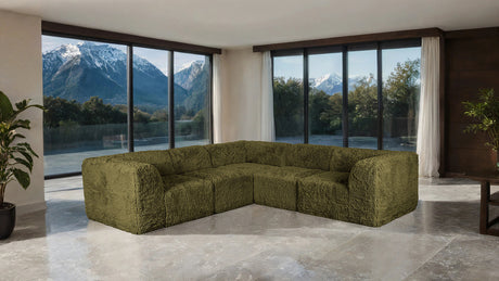 Nappi Olive Green L-Sectional C - Ornate Home