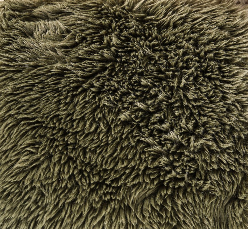 Nappi Olive Green Large L-Sectional w/ Ottoman - Ornate Home