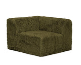 Nappi Olive Green Loveseat - Ornate Home