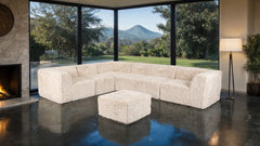 Nappi Sand Large L-Sectional w/ Ottoman - Ornate Home