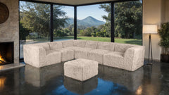 Nappi Taupe Large L-Sectional w/ Ottoman - Ornate Home