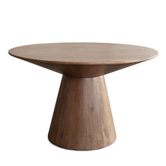 Nara Caramel Round Wood Dining Table - Ornate Home