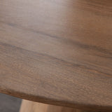 Nara Caramel Round Wood Dining Table - Ornate Home