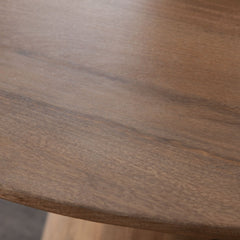 Nara Caramel Round Wood Dining Table - Ornate Home