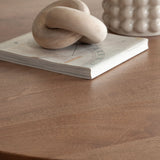 Nara Caramel Round Wood Dining Table - Ornate Home