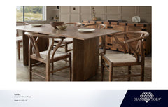 Nara Caramel Wood Dining Chair - Ornate Home