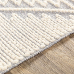 Naranjito Cream/Slate Trellis 2x3 Rug - Clearance - Ornate Home