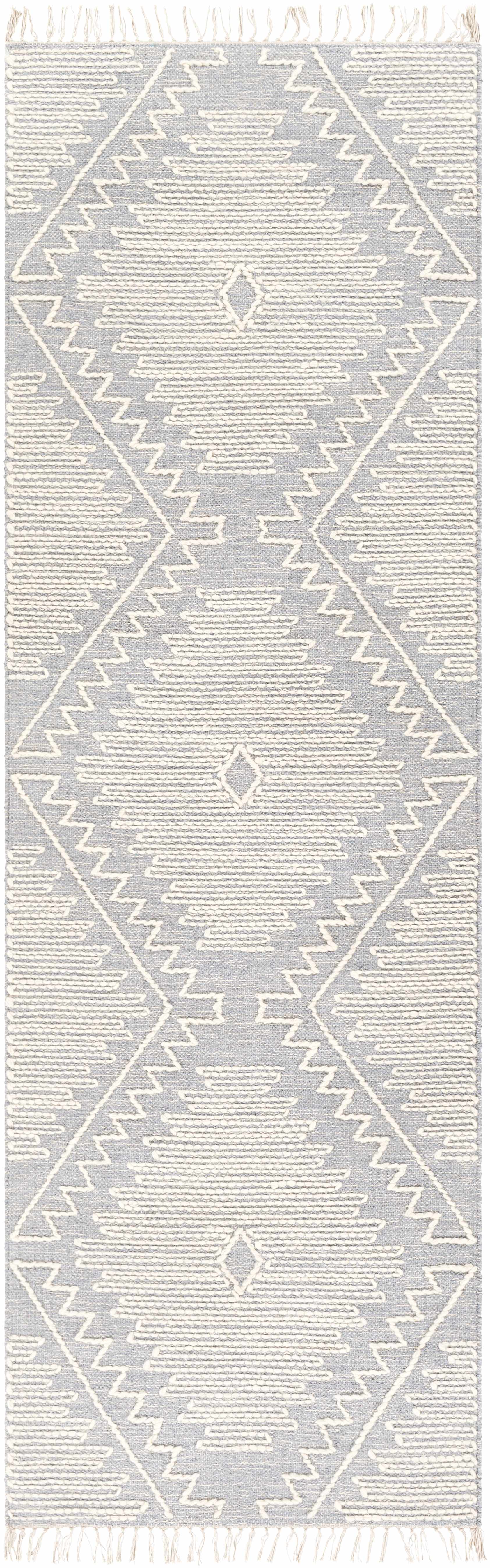 Naranjito Cream/Slate Trellis 2x3 Rug - Clearance - Ornate Home