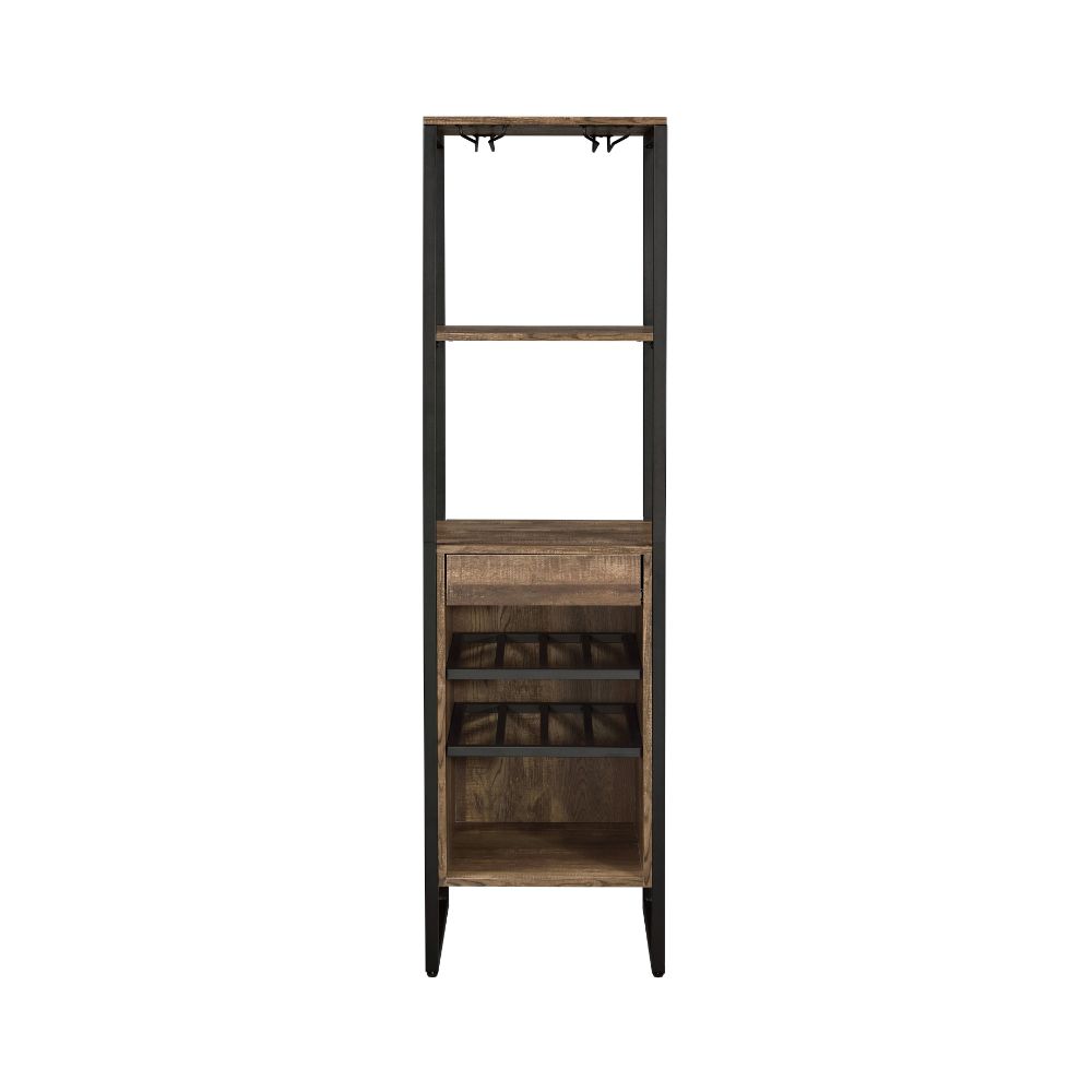 Narik Weathered Oak Wine Rack - Ornate Home