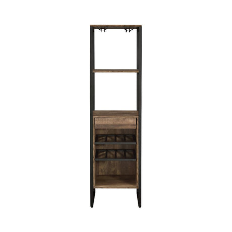 Narik Weathered Oak Wine Rack - Ornate Home