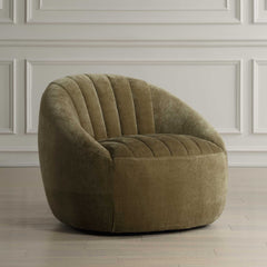 Narrows Moss Green Swivel Chair - Ornate Home