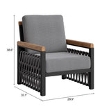 Naru Gray Accent Chair - Ornate Home