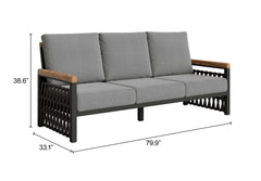 Naru Gray Sofa - Ornate Home