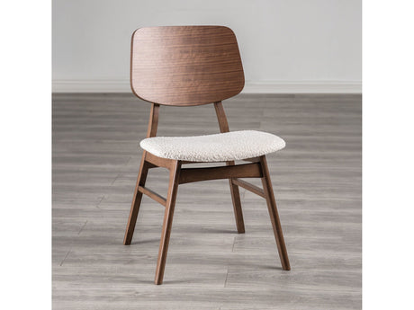 Narvik Walnut/Beige Side Chair (Set of 2) - Ornate Home