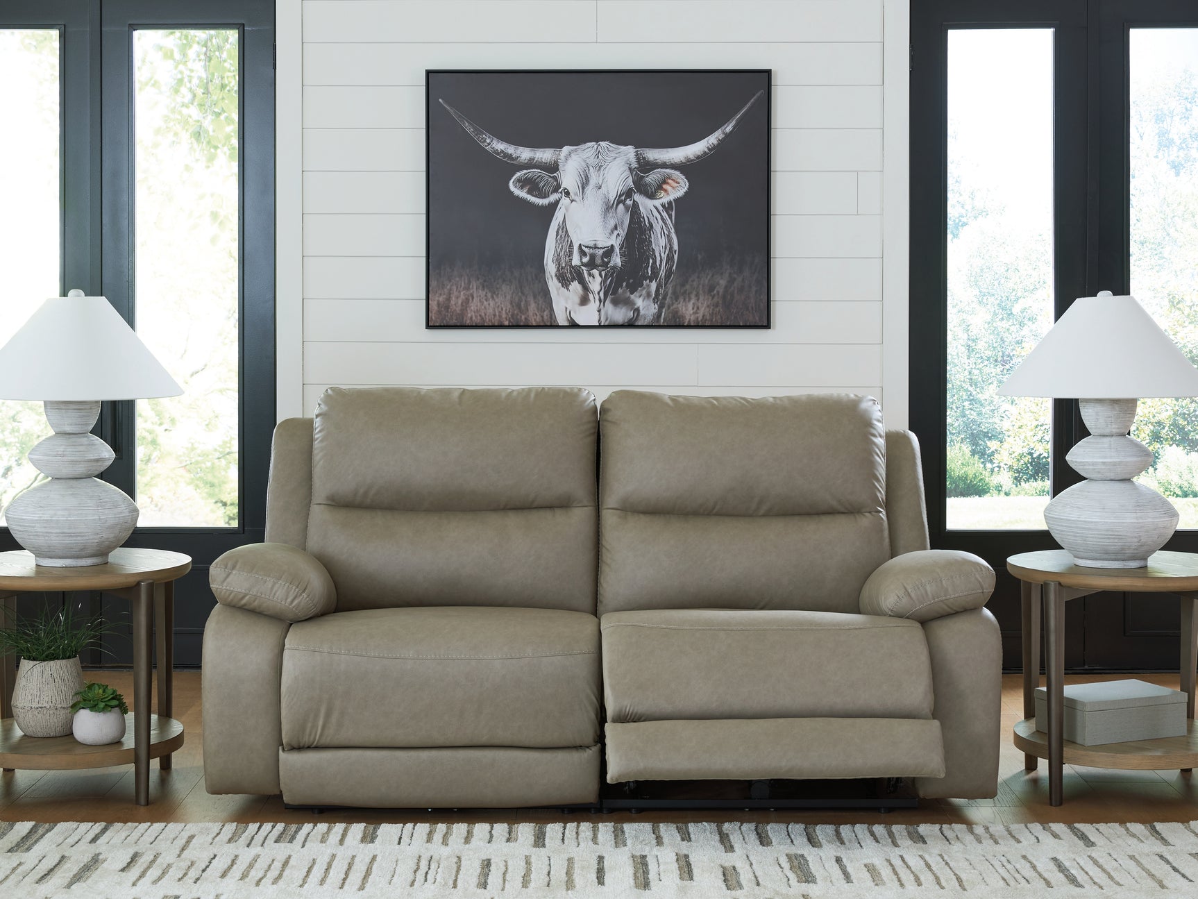 Narwhal Place Pebble 2-Piece Reclining Loveseat - Ornate Home