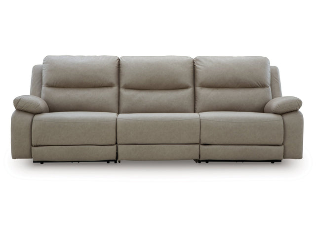 Narwhal Place Pebble 3-Piece Power Reclining Sectional (Online Special Price) - Ornate Home