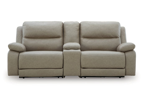 Narwhal Place Pebble 3-Piece Power Reclining Sectional - Ornate Home
