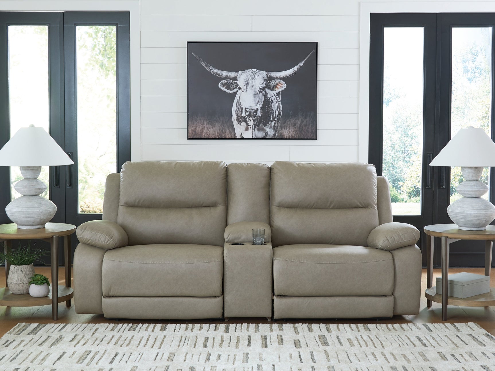 Narwhal Place Pebble 3-Piece Power Reclining Sectional - Ornate Home