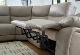 Narwhal Place Pebble 5-Piece Power Reclining Sectional (Online Special Price) - Ornate Home