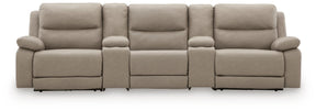 Narwhal Place Pebble 5-Piece Power Reclining Sectional - Ornate Home